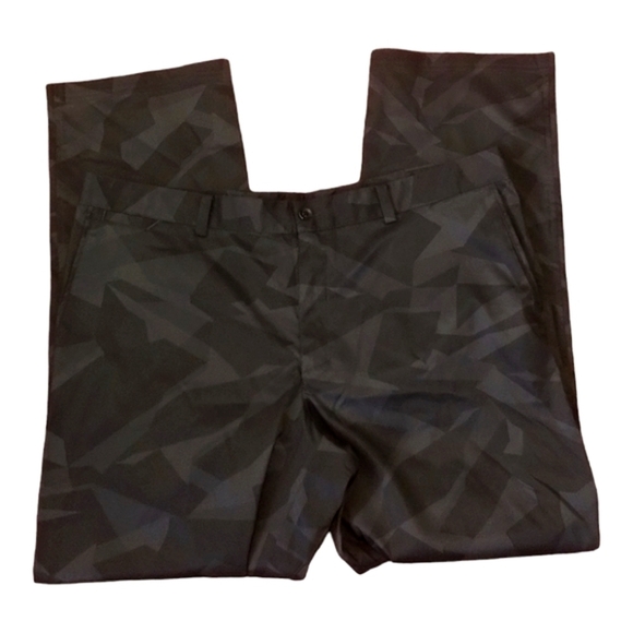 Nike Golf Tour‎ Performance Flat Front Chino Pants Printed Sz 36/32 - Picture 2 of 8